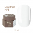 Жидкий гель для ногтей Valeri Liquid Gel №01 белый, 15 мл