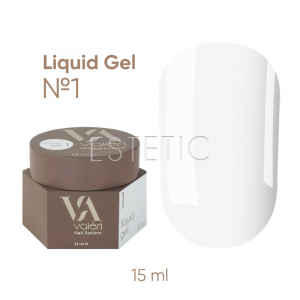 Рідкий гель для нігтів Valeri Liquid Gel №01 білий, 15 мл