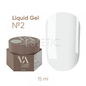 Жидкий гель для ногтей Valeri Liquid Gel №02 молочный, 15 мл