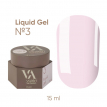 Рідкий гель для нігтів Valeri Liquid Gel №03 молочно-рожевий, 15 мл