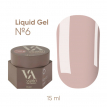 Рідкий гель для нігтів Valeri Liquid Gel №06 натуральний беж холодний, 15 мл