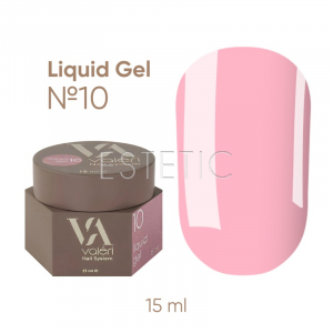 Жидкий гель для ногтей Valeri Liquid Gel №10 светло-розовый, 15 мл