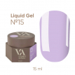 Жидкий гель для ногтей Valeri Liquid Gel №15 нежно лиловый, 15 мл