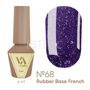 База Valeri French Base № 68 Flash светоотражающая сине-фиолетовая благородная, черника,  6 мл