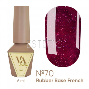 База Valeri French Base № 70 Flash світловідбиваюча,вишневий, 6 мл