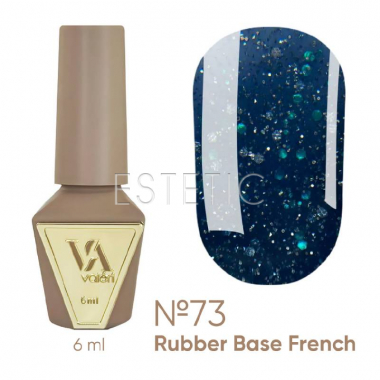 База Valeri French Base № 73 Flash светоотражающая, аквамарин, 6 мл