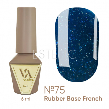 База Valeri French Base № 75 Flash светоотражающая синий лазурный, 6 мл