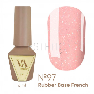 База Valeri French Base № 97 Fairy tale сливочно-розовый с серебряным микроблеском, 6 мл