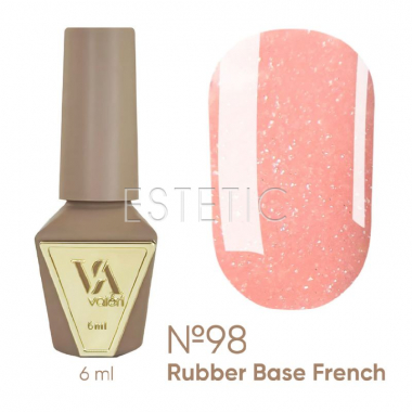 База Valeri French Base №98 Fairy tale нежный персик с серебрянным шиммером, 6 мл