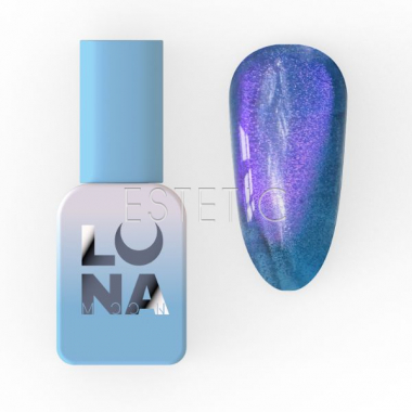 Гель-лак LUNA Color №255 Cat Eye кошачий глаз витражный сине-фиолетово-бирюзовый, 8 мл
