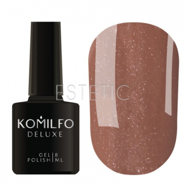Гель-лак Komilfo Autumn Touch 007 терракотовый с серебрянным микрошиммером, 8 мл