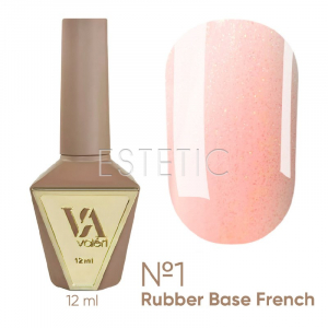 База Valeri French Base №  1 Shimmer пудровый светло-розовый теплый с золотым шиммером,12 мл
