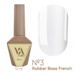 База Valeri French Base №  3 Shimmer молочно-белая с золотистым шиммером,12 мл