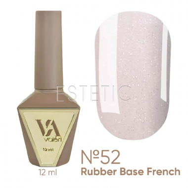 База Valeri French Base № 52 Opal молочно-розовая с опаловыми блестками, 12 мл
