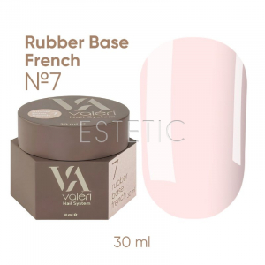 База Valeri French Base №  7 Cover сливочно-розовый теплый, 30 мл