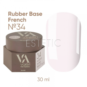 База Valeri French Base № 34 Color айворі молочно-рожевий, 30 мл