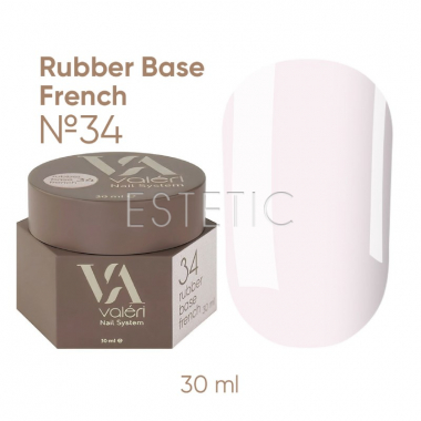 База Valeri French Base №34 Color айвори молочно-розовый, 30 мл