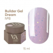 Гель для ногтей Valeri Builder Gel Dream №08 пастельный нежно-лиловый опал,15 мл