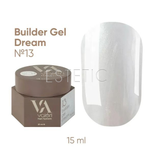Гель для нігтів Valeri Builder Gel Dream №13 молочний перламутр,15 мл