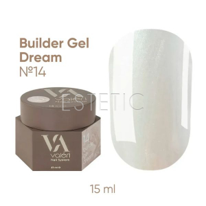 Гель для нігтів Valeri Builder Gel Dream №14 молочно-кремовий перламутр,15 мл