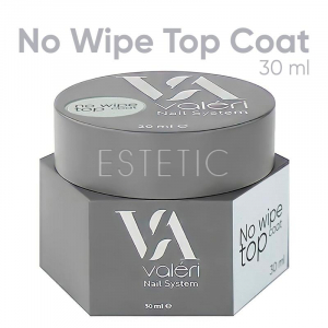 Топ для гель-лаку Valeri Top Non Wipe без липкого шару з УФ фільтрами, 30 мл