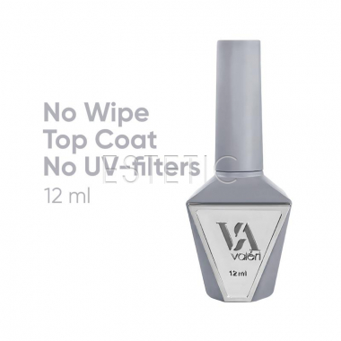 Топ для гель-лака Valeri Top Non Wipe без липкого слоя без УФ фильтров,12 мл