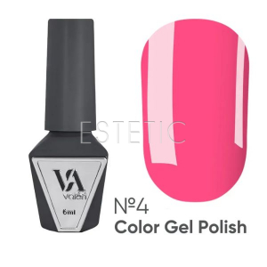 Гель-лак Valeri Color №  4 кораллово-розовый яркий, 6 мл