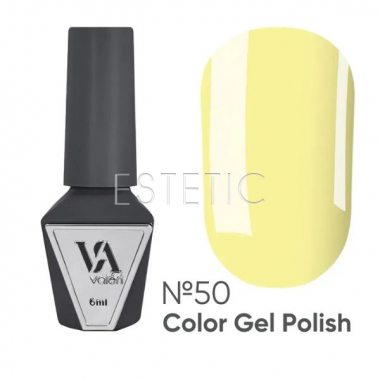 Гель-лак Valeri Color № 50 пастельний жовтий, 6 мл