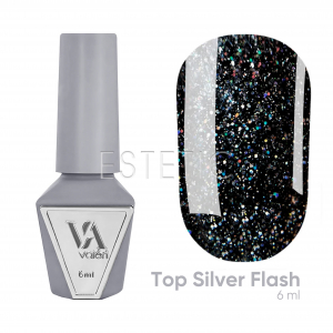 Топ світловідбивний Valeri Top Silver Flash срібний, 6 мл