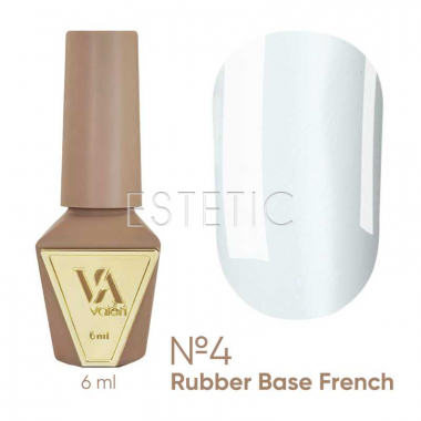 База Valeri French Base №  4 Shimmer молочный с голубым микрблиском, 6 мл