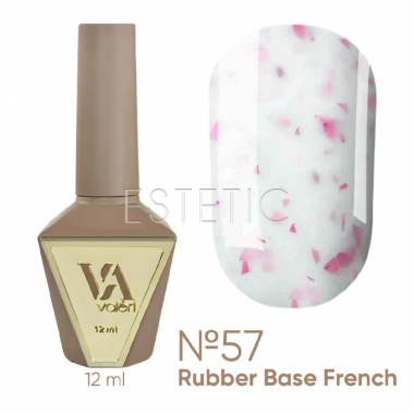 База Valeri French Base №57 Potal молочная с розовой поталью, 12 мл