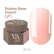 База Valeri French Base №  1 Shimmer пудровый светло-розовый теплый с золотистым шиммером, 30 мл