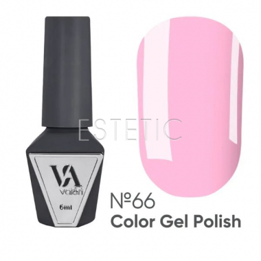 Гель-лак Valeri Color № 66 світлий рожево-ліловий зефірний, 6 мл
