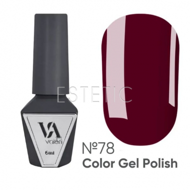 Гель-лак Valeri Color № 78 темный шоколад, 6 мл