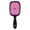 Щетка для волос Janeke Superbrush, черно-розовый неон