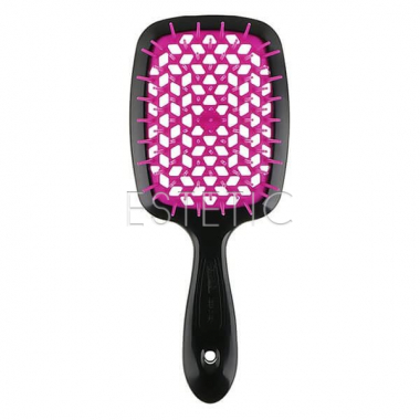 Щетка для волос Janeke Superbrush, черно-розовый неон