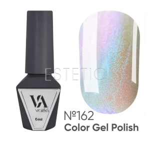 Гель-лак Valeri Color №162 голубой микроблеск с переливом фуксии на прозрачном, 6 мл
