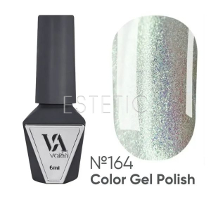 Гель-лак Valeri Color №164 золотистий мікроблиск з переливом лайма на прозорому, 6 мл