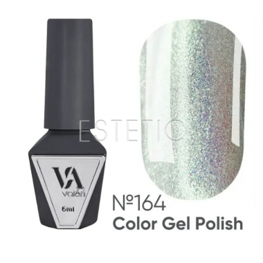 Гель-лак Valeri Color №164 золотистий мікроблиск з переливом лайма на прозорому, 6 мл
