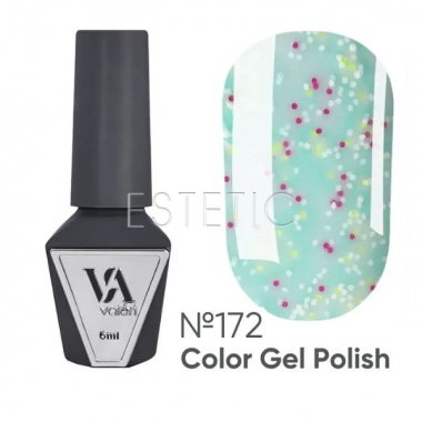 Гель-лак Valeri Color №172 светлая мята с розовым, эффектом смузи, 6 мл