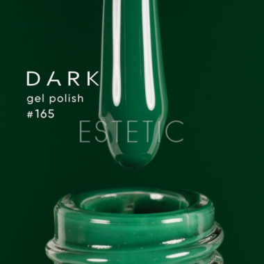 Гель-лак Dark gel polish 165 темно-зеленый приглушенный, 6 мл