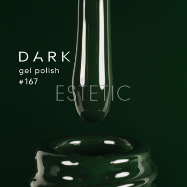 Гель-лак Dark gel polish 167 темно-зеленый глубокий, 6 мл