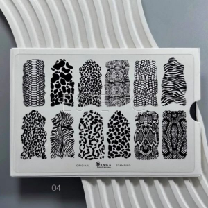 Пластина для Стемпинга SAGA professional №04 Skin, кожа животных