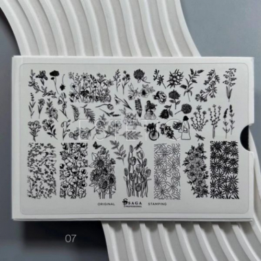 Пластина для Стемпинга SAGA professional №07 Summer