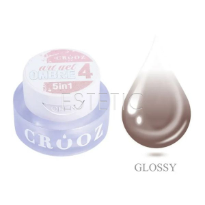 Гель краска для омбре Crooz  Art gel 5в1 ombre №04 капучино нюд градиент, 3 мл