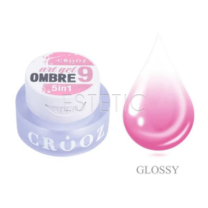 Гель краска для омбре Crooz Art gel 5в1 ombre №09 розовая, 3 мл