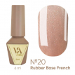 База Valeri French Base №20 Shimmer песочный беж с шиммером голографик, 6 мл