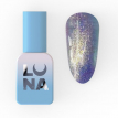 Гель-лак LUNA Color №203 золотисто-лаймовый с фиолетовым шиммером с эффектом втирки хамелеон, 8 мл