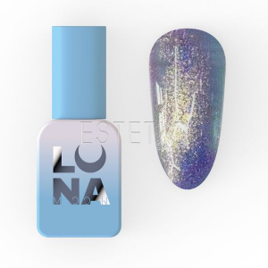 Гель-лак LUNA Color №203 золотисто-лаймовий з фіолетовим шиммер з ефектом втирання хамелеон, 8 мл