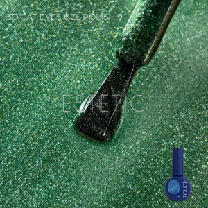 Гель-лак Touch Gel polish 3D Cat Eyes 09 кошачий глаз, яркий зелёный, 9 мл